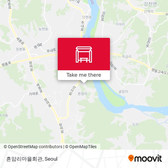 흔암리마을회관 map