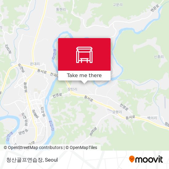 청산골프연습장 map