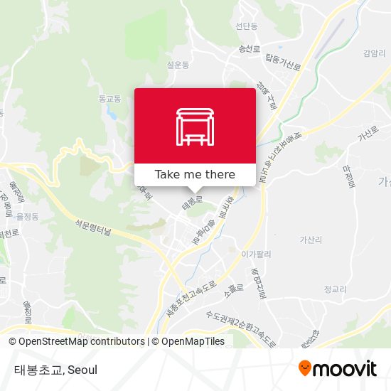 태봉초교 map