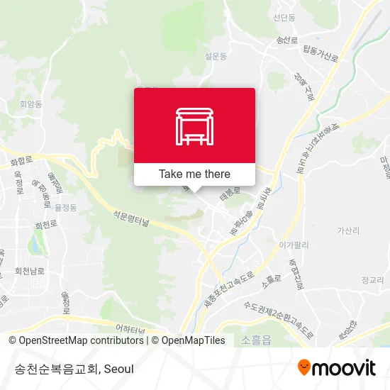 송천순복음교회 map