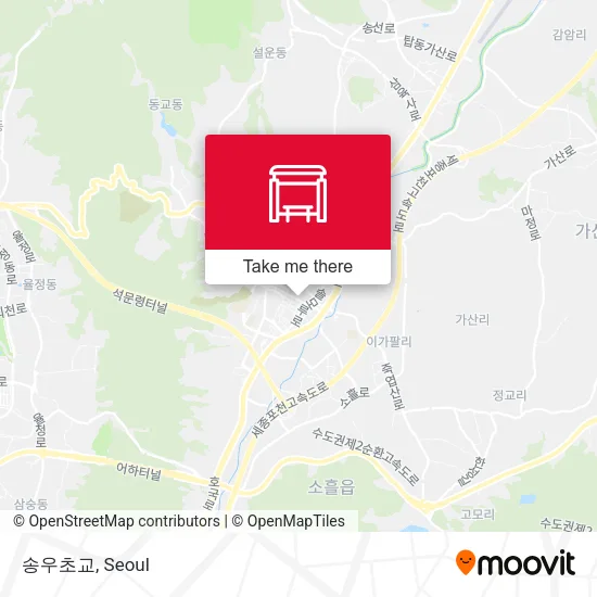 송우초교 map