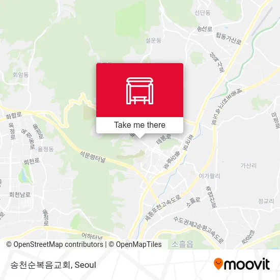 송천순복음교회 map