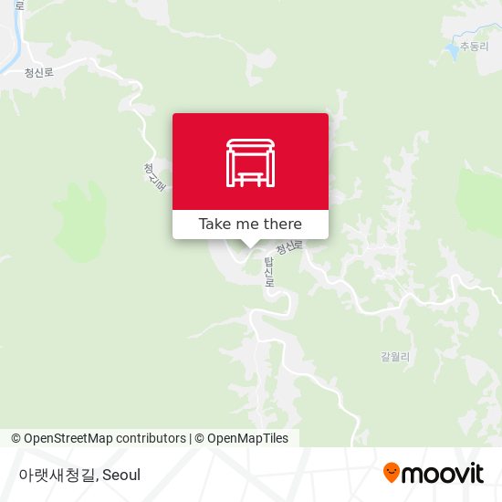 아랫새청길 map