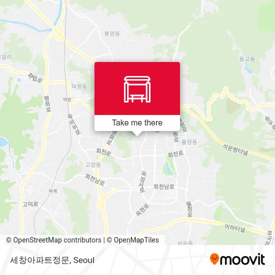 세창아파트정문 map