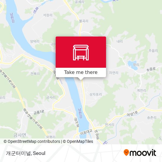 개군터미널 map