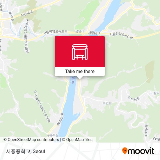서종중학교 map