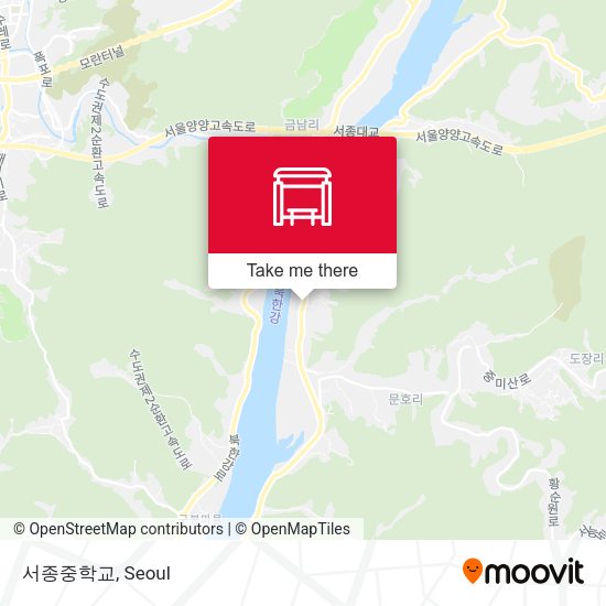 서종중학교 map