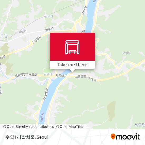 수입1리밭치울 map