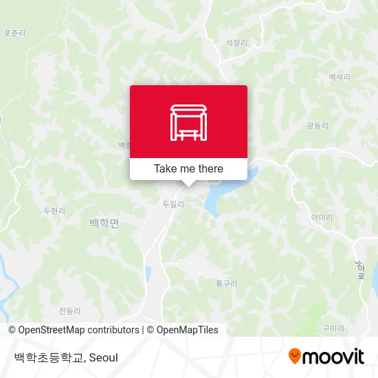 백학초등학교 map