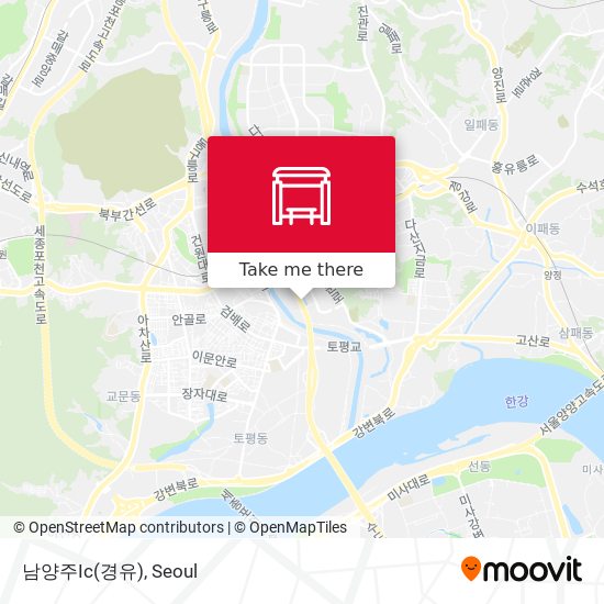 남양주Ic(경유) map