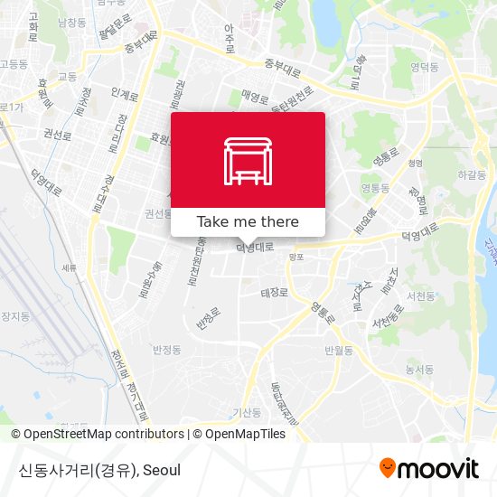 신동사거리(경유) map
