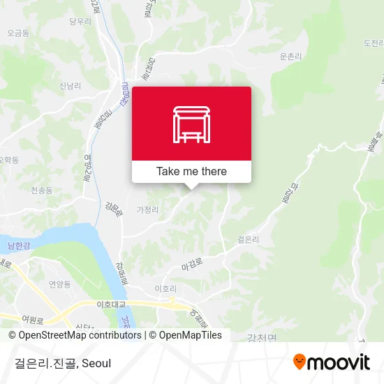 걸은리.진골 map