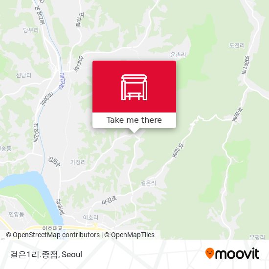 걸은1리.종점 map