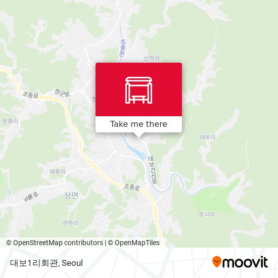 대보1리회관 map
