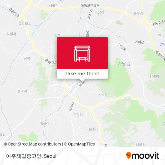 여주제일중고앞 map