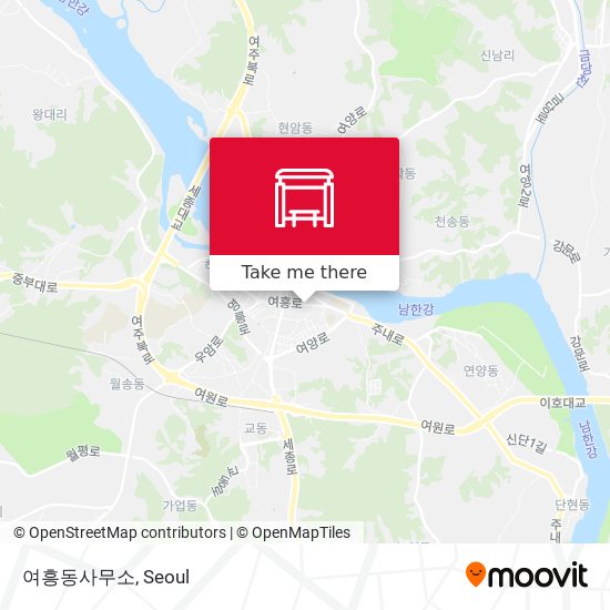 여흥동사무소 map