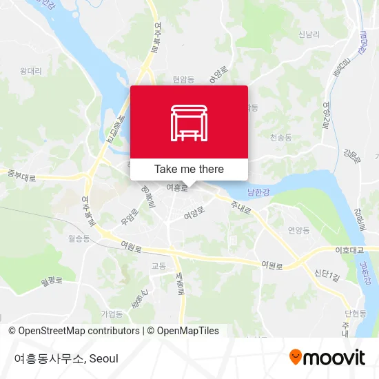 여흥동사무소 map