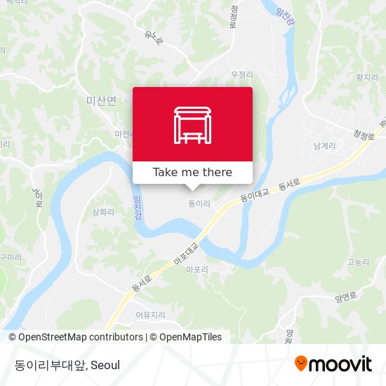 동이리부대앞 map