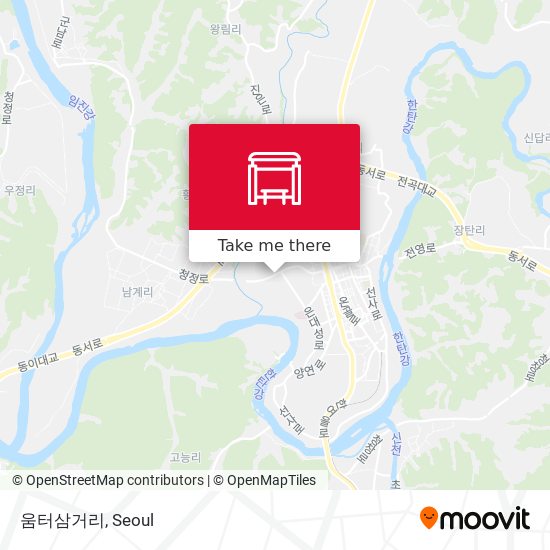 움터삼거리 map