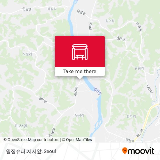 왕징슈퍼.지서앞 map