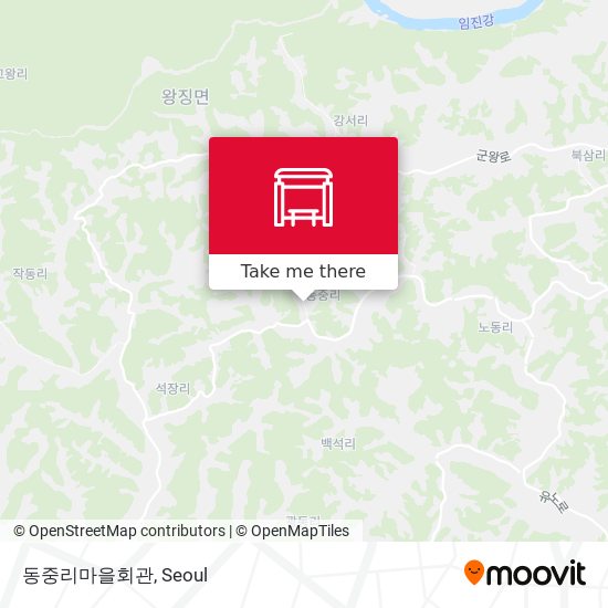 동중리마을회관 map