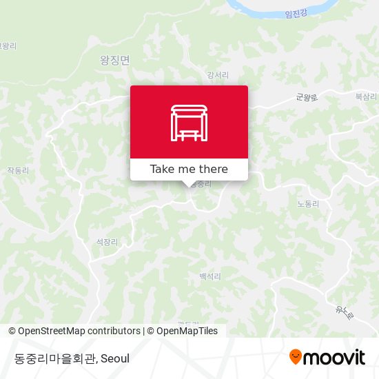 동중리마을회관 map