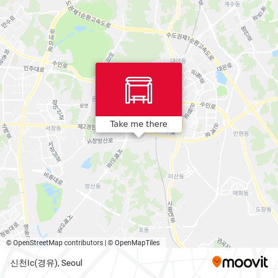 신천Ic(경유) map