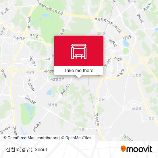 신천Ic(경유) map
