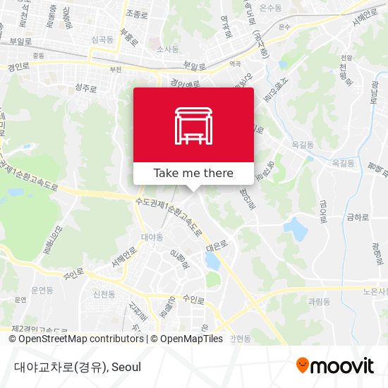 대야교차로(경유) map