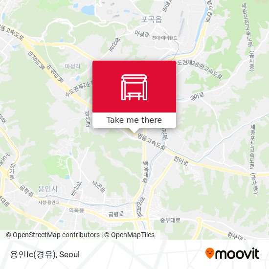 용인Ic(경유) map