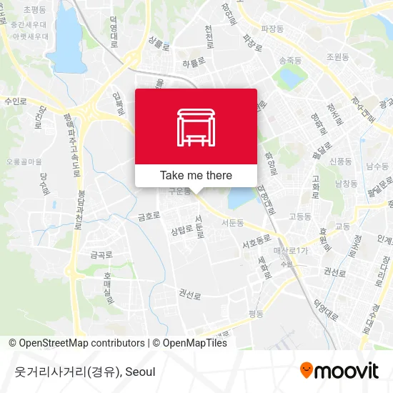 웃거리사거리(경유) map