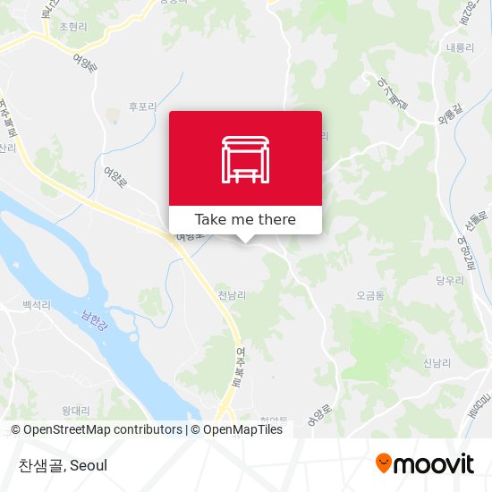 찬샘골 map