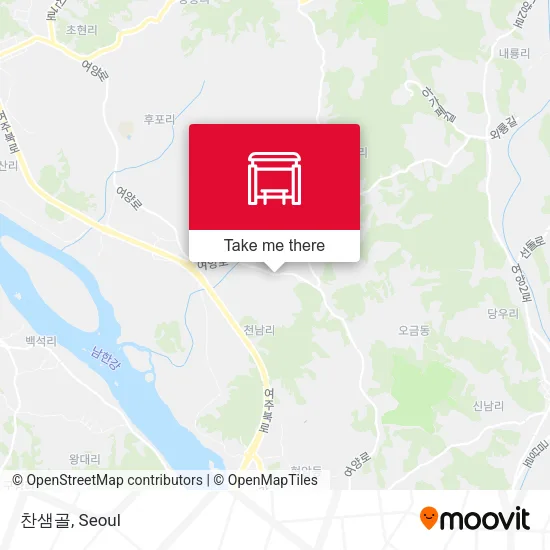 찬샘골 map