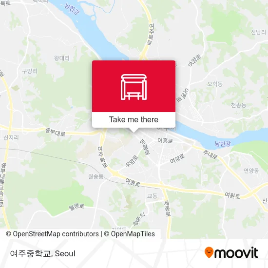 여주중학교 map