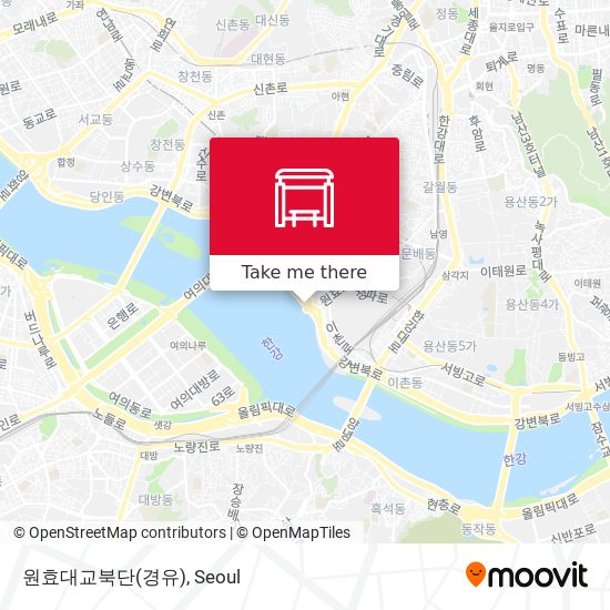 원효대교북단(경유) map