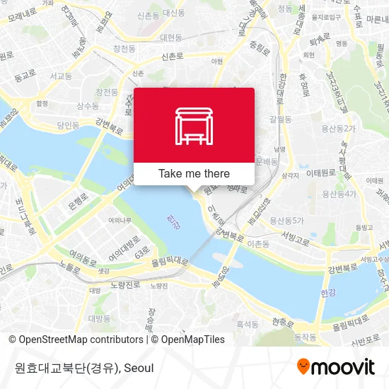 원효대교북단(경유) map