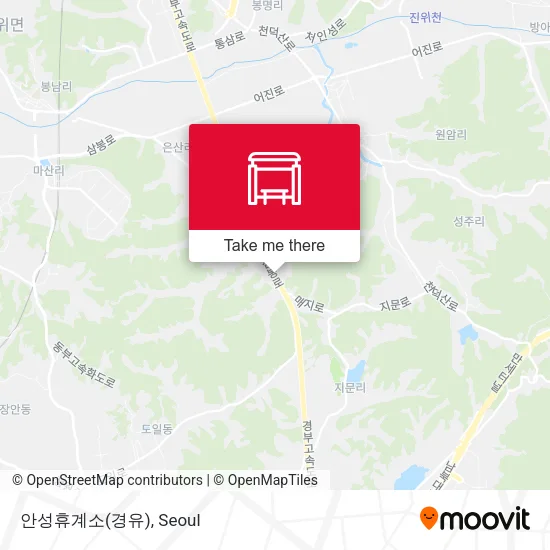 안성휴계소(경유) map