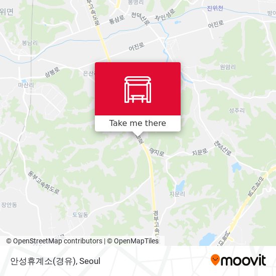 안성휴계소(경유) map