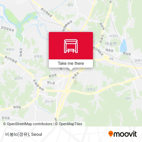 비봉Ic(경유) map