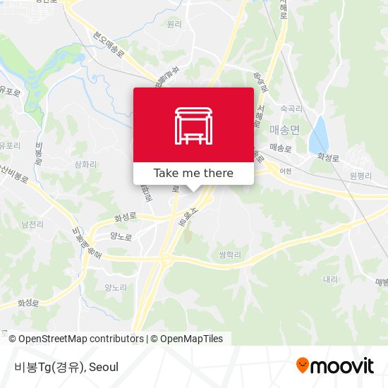 비봉Tg(경유) map