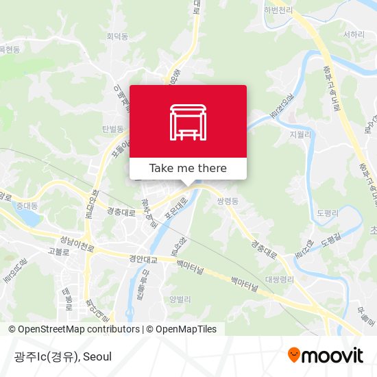 광주Ic(경유) map