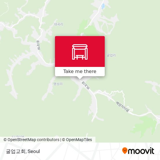 굴업교회 map