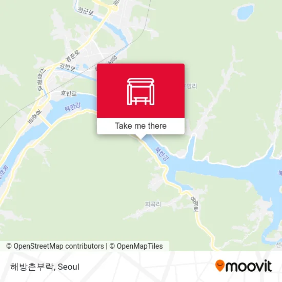 해방촌부락 map