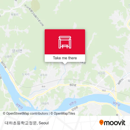 대하초등학교정문 map