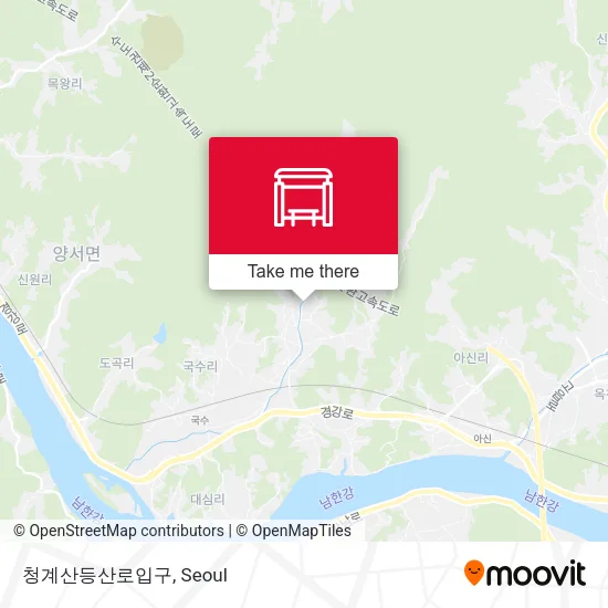청계산등산로입구 map