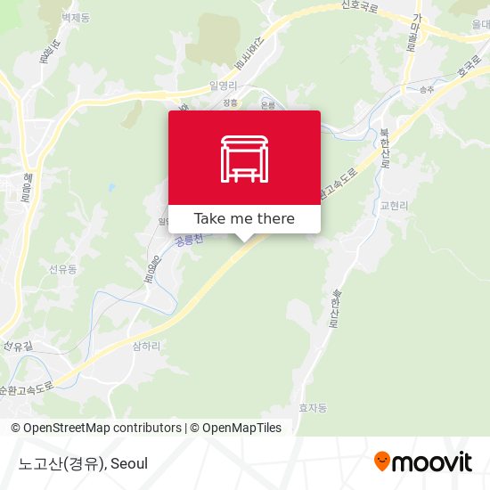 노고산(경유) map