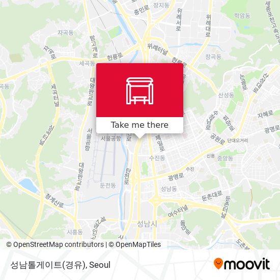 성남톨게이트(경유) map