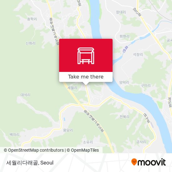 세월리다래골 map