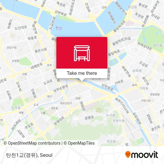 탄천1교(경유) map