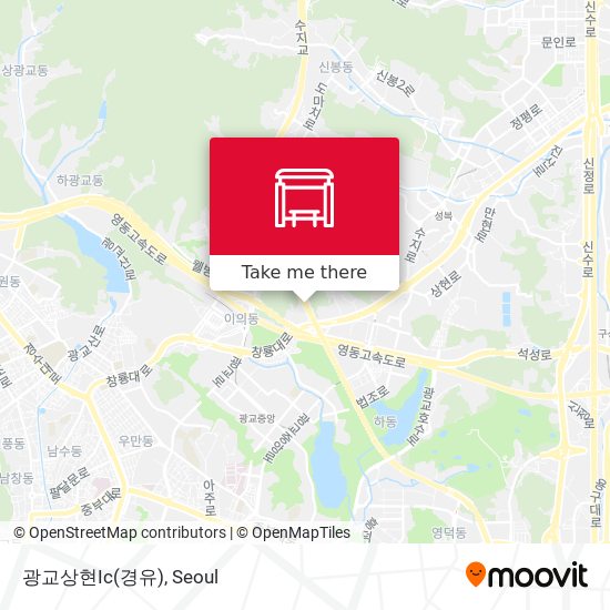 광교상현Ic(경유) map